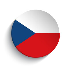 Czech Republic flag button