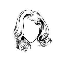 woman with hair