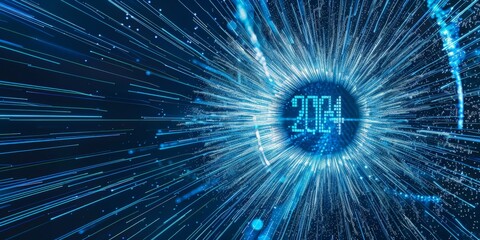 Obraz premium Cosmic Digital Glow 2014