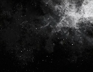 Obraz premium black and white image with space background, Dust and scratches old film effect, Black grunge old photo abstract background.banner