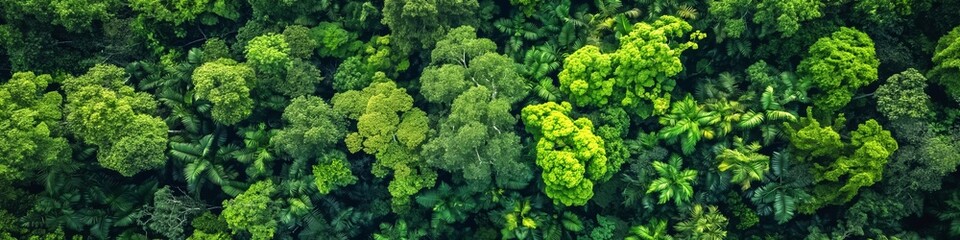 A thriving rainforest with lush greenery and vibrant foliage in a natural environment.