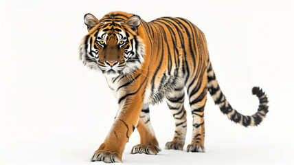 Obraz premium white tiger isolated on white