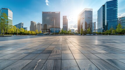 Fototapeta premium Urban Landscape with Modern Architecture