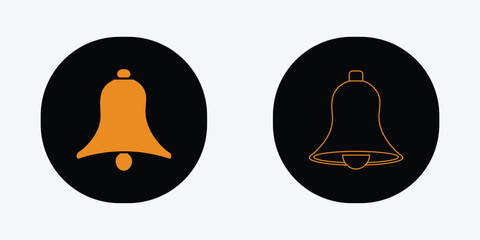 notification bell icon set
