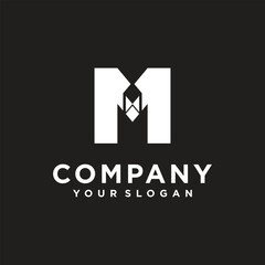 Fototapeta premium Letter M logo design vector with modern creative style concept