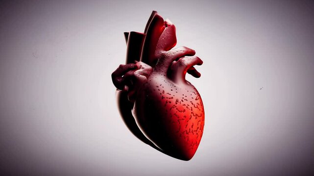 heart with blood cells