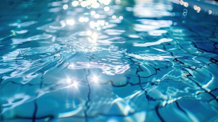 Sparkling Blue Pool Water