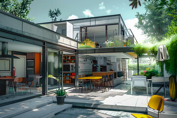 Esquisse de maison par architecte