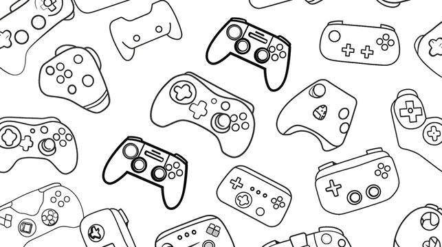 video games controller pattern