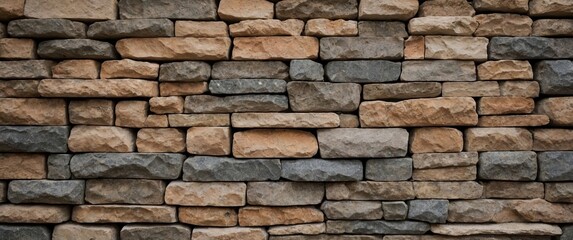 Decorative, uneven stone cladding made of natural materials is being presented in a sample palette for building facade decoration.