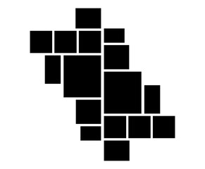 Template composition grid for photos. Realistic collage. Mood board or photo image layout