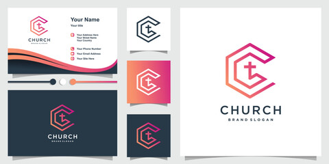 Church design element idea with creative unique concept high resolution vector