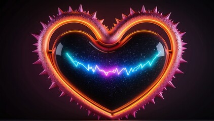 Abstract Background with Heart Symbol