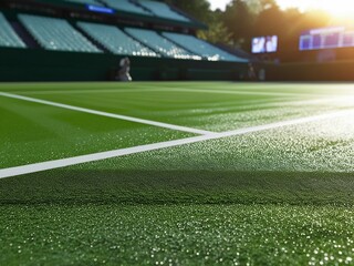 football field with lines