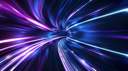 Obraz premium Abstract Tunnel of Light and Color