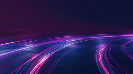 Abstract Neon Lights Trail