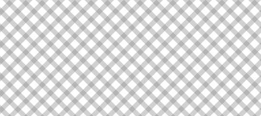 Diagonal grey plaid in the white background