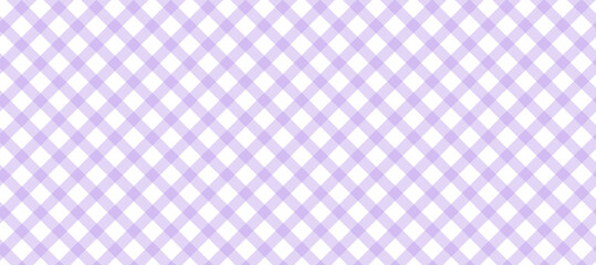 Diagonal violet plaid in the white background