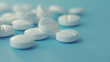 Lorazepam medication pills with empty space for medical ideas