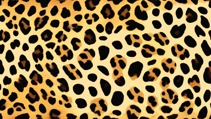 Seamless leopard skin pattern, animal print, 16:9, 300 dpi with space for text 