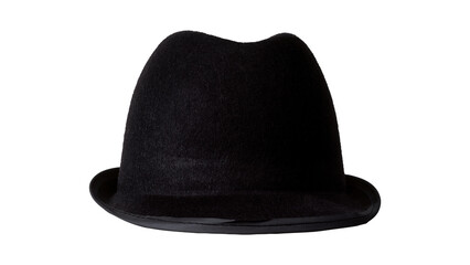 Stylish top hat isolated on a white background.