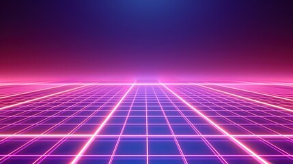Neon Grid Landscape