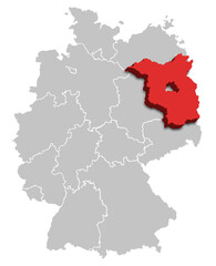 Brandenburg MAP STATE OF GERMANY 3D ISOMETRIC MAP