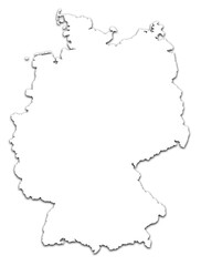 GERMANY MAP OF GERMANY WITH ITS STATES AND DIVISIONS WITH FLAG