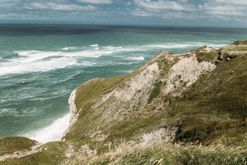 Svinklovene natural cliffs in Thy, Denmark