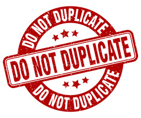 DO NOT DUPLICATE