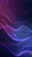 Fototapeta premium Data waves. Modern neon abstract backdrop. Virtual ciberspace. 