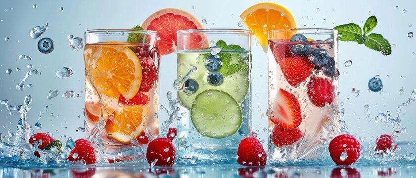 Functional Waters Waters enhanced with vitamins, minerals, and other beneficial ingredients for health and hydration