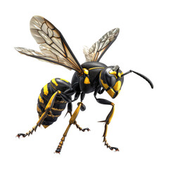 Photo of Wasp isolated on transparent background