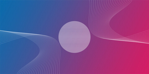Technology background with musical abstract line wave design