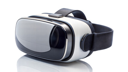 VR Headset for Virtual Reality on Transparent Background