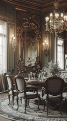 Victorian Dining Room Mockup 