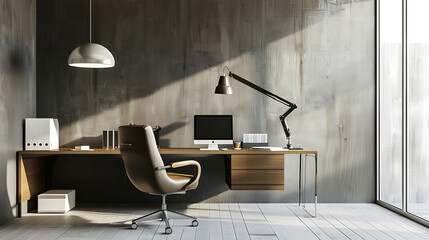 Contemporary Home Office Mockup 