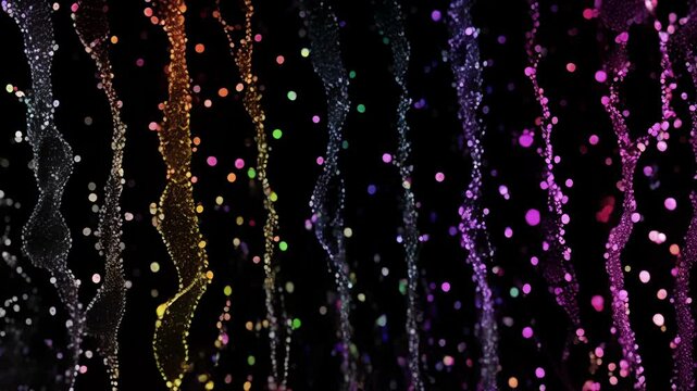 A comparison of transcribed RNA strands in different cell types highlighting the diversity of gene expression.
