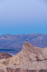 An early morning sunrise at Zabriskie Point, Death Valley, in late December.