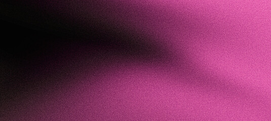 Pink grainy texture abstract background, violet pink magenta glowing noisy poster, banner black backdrop design