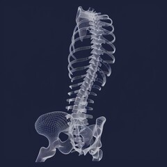 3d rendered illustration of a spine