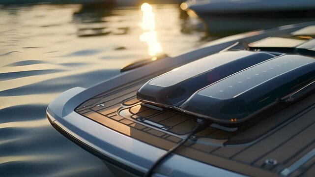 With the solarpowered charging dock boaters no longer have to rely on traditional fuel sources.