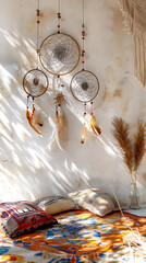 Bohemian Study with Dreamcatchers Mockup 