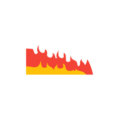 fire corner vector element