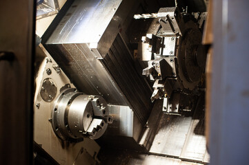 Metal processing on an automatic lathe