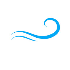 wind gust line icon