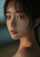 Fototapeta premium Elegant Portrait of a Woman
