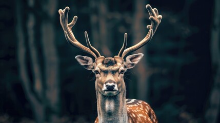 Fototapeta premium Deer with room for text