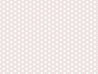 和柄パターンの背景壁紙素材、ピンクの籠目の模様のベクターイラスト