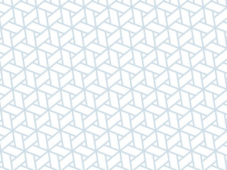 和柄パターンの背景壁紙素材、青色の麻の葉網代のベクターイラスト